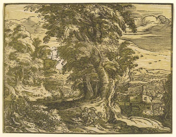 Landscape with Seated Couple
