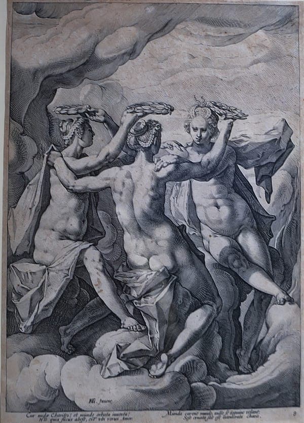 Las tres Gracias, Hendrick Goltzius