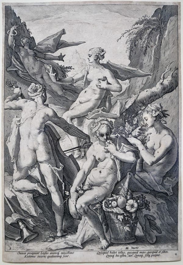Los cinco sentidos, Hendrick Goltzius