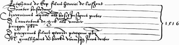 Naamlijsten van proosten en broeders