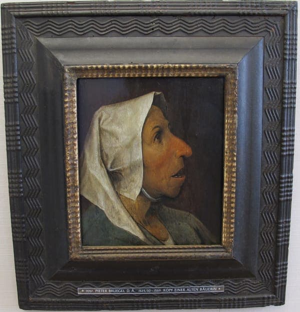 P. brueghel il vecchio, ritrratto di vecchia