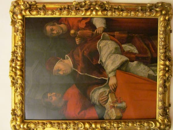 Pope Leo X, Giulio de' Medici, and Luigi de' Rossi