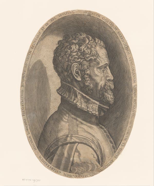 Portret van Hubert Goltzius, RP-P-OB-49.755