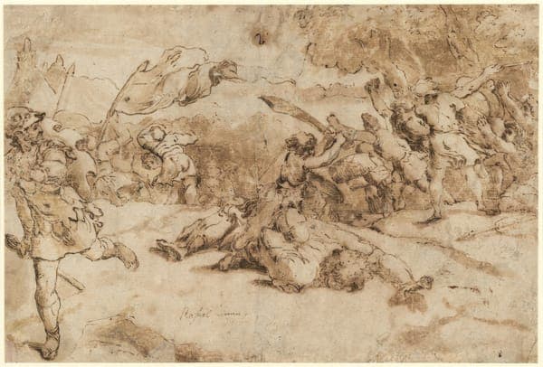 Raffael - Kopist - David erschlägt Goliath