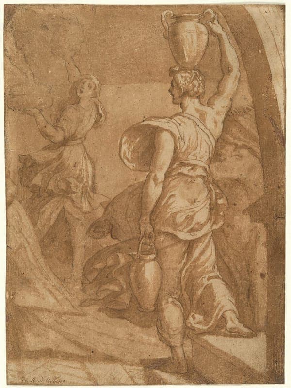 Raffael - Kopist - Detail aus dem Borgobrand