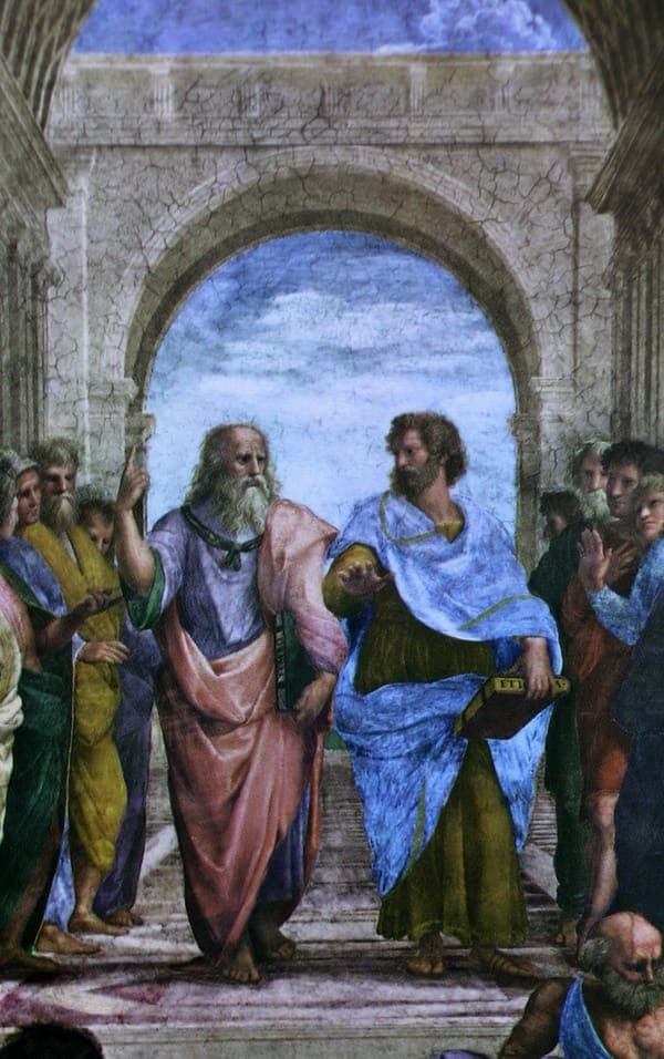 Raffael, Leonardo als Platon