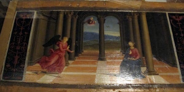 Raffaello, annunciazione, da pala oddi, 1502-03
