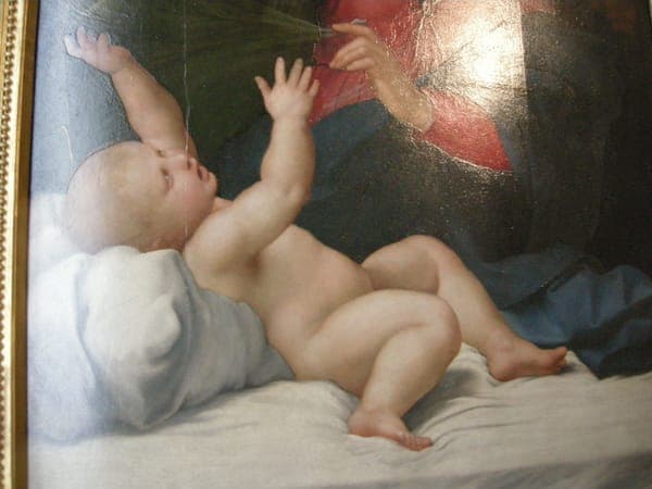 Raffaello, madonna del velo (madonna di loreto) 03