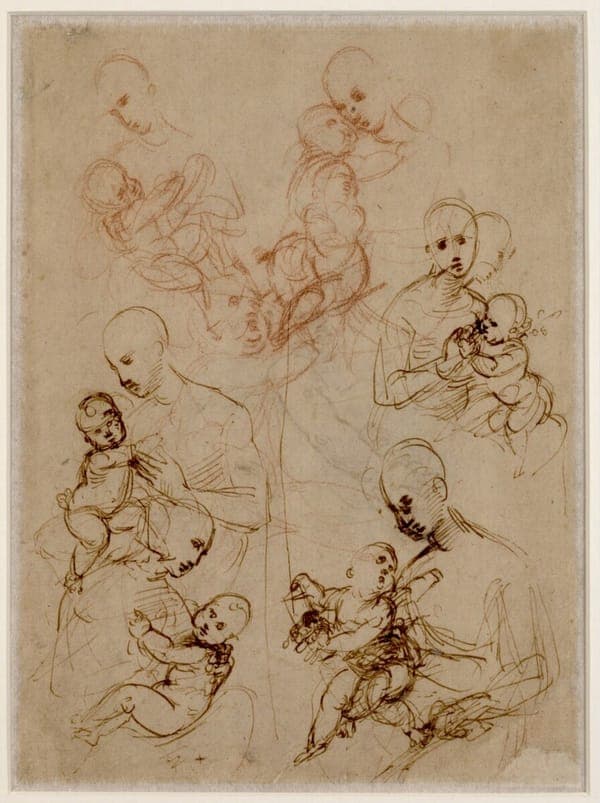 Raffaello - Madonnenstudien, 209v