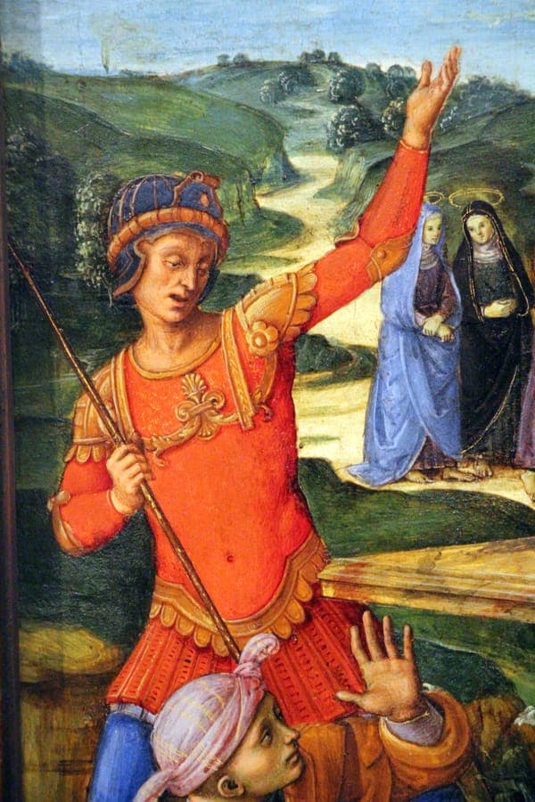 Raffaello, resurrezione di cristo, 1499-1502, 06