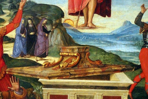 Raffaello, resurrezione di cristo, 1499-1502, 08