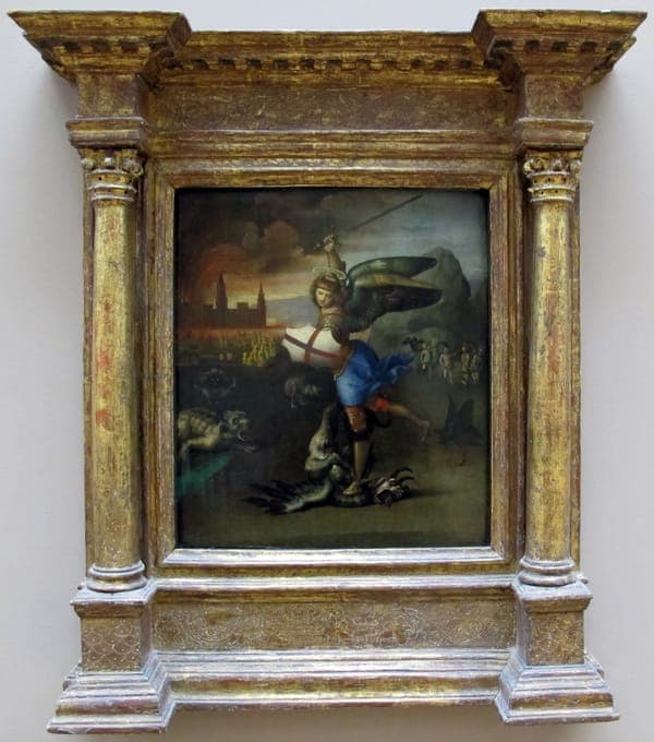 Raffaello, san michele (piccolo), 1503-1505, 01