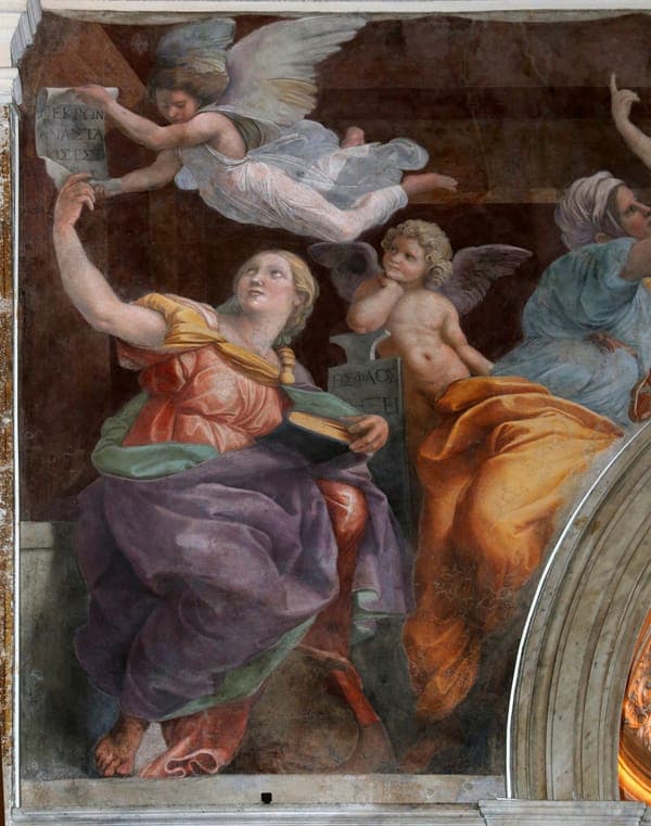 Raffaello, Sibille e angeli, 1514, 03