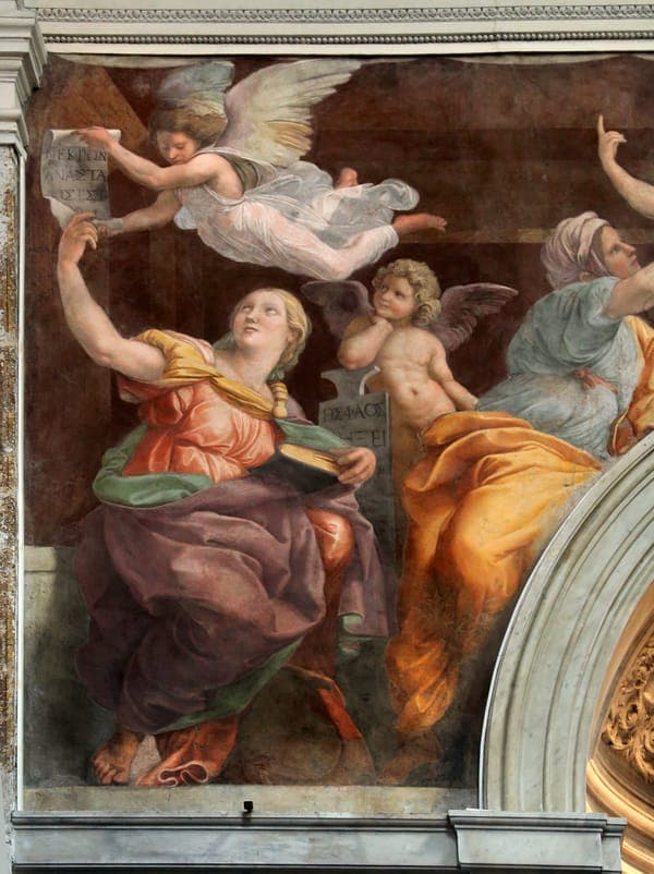 Raffaello, Sibille e angeli, 1514, 04