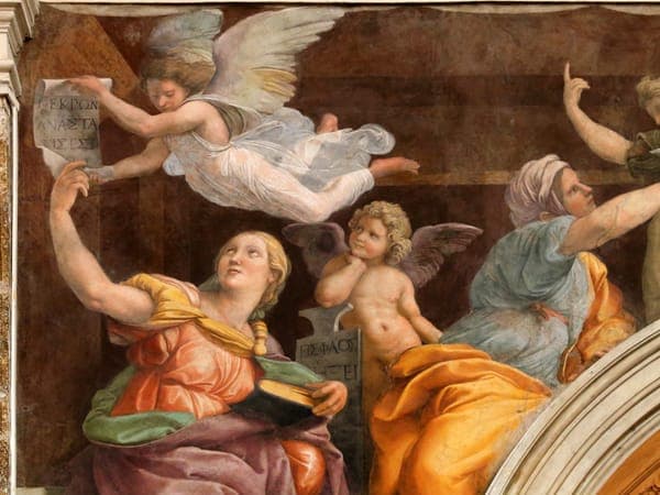 Raffaello, Sibille e angeli, 1514, 06