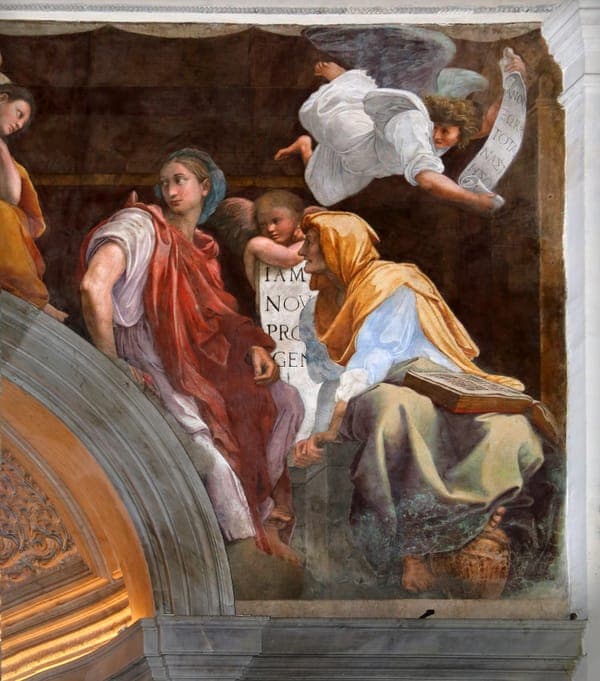 Raffaello, Sibille e angeli, 1514, 12
