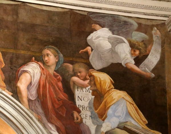 Raffaello, Sibille e angeli, 1514, 14