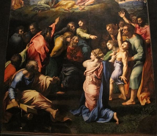 Raffaello, trasfigurazione, 1516-20, 03