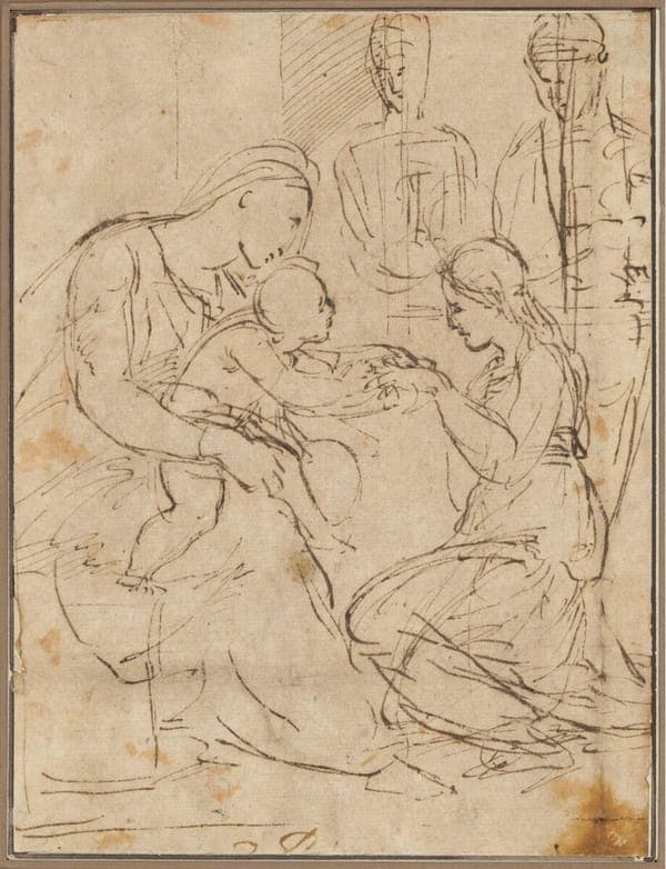 Raffaello - Vermählung der heiligen Katharina, 210