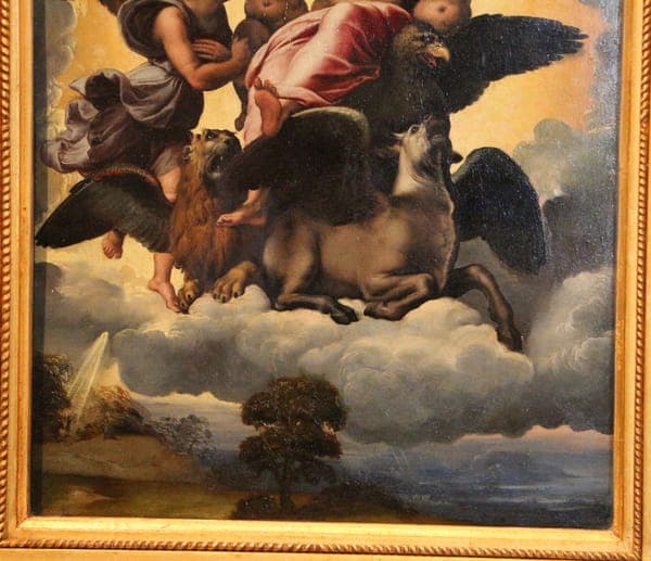 Raffaello, visione di ezechiele, 1518 ca., 03