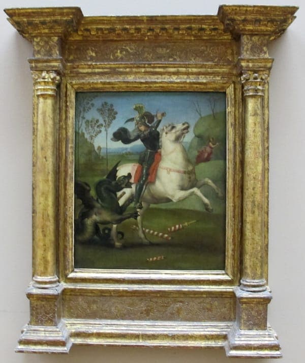 Raffello, san giorgio e il dragio, 1503-1505, 01