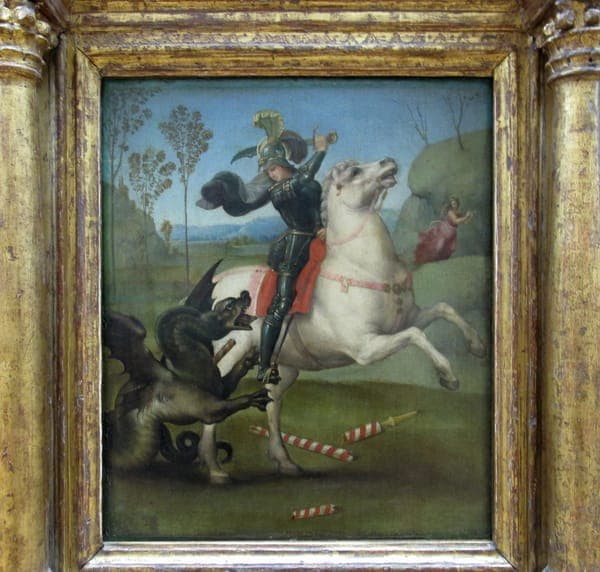 Raffello, san giorgio e il dragio, 1503-1505, 02