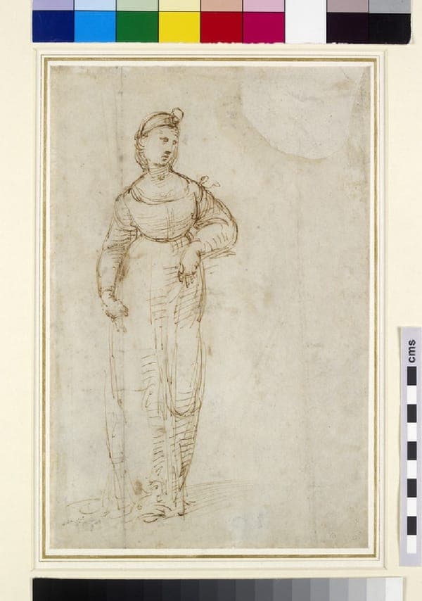 Recto Study for St Catherine