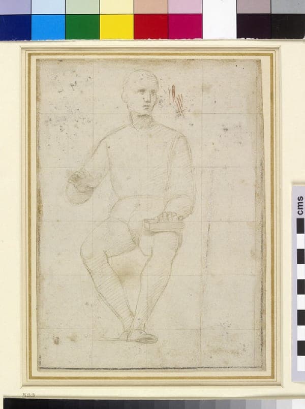 Recto Study of a seated Man