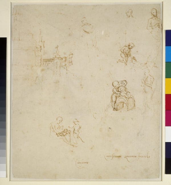 Verso Various Figure Studies