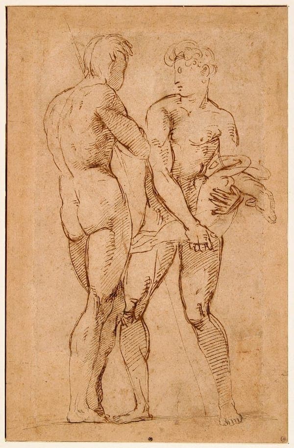 Raphaël - Deux hommes nus, NI-1706-01