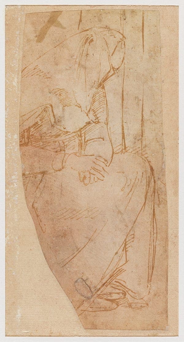 Raphaël - Femme assise (recto), 1284-02