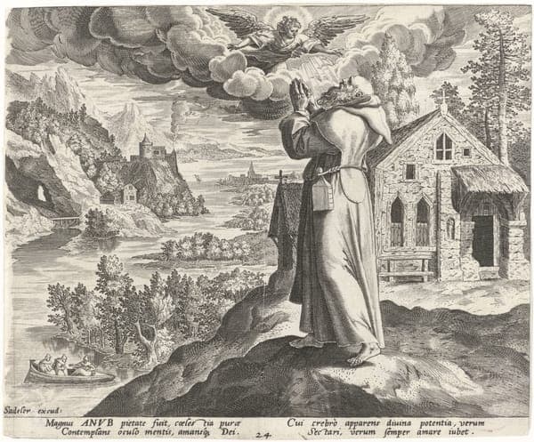 Abt Anub als kluizenaar