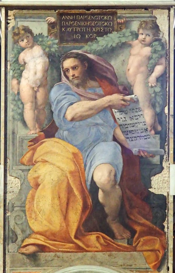 S Agostino; Prophet Jesaja; Raffael
