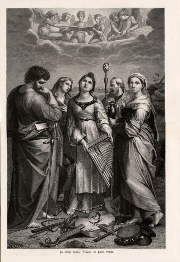 Santa Cecilia by Raphael reproduction