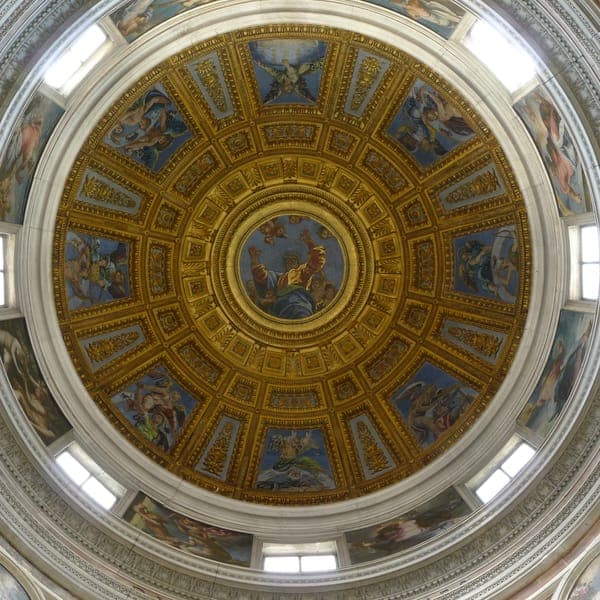 Santa Maria del Popolo Capella Chigi Kuppel