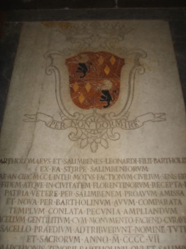 Santa trinita, cappella bartolini salimbeni