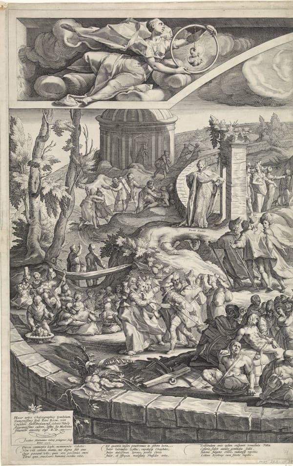 Tabula Cebetis, linker blad