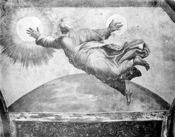 The creation of Sun and Moon.