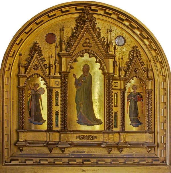 The Virgin, Flanked by Music Making Angels