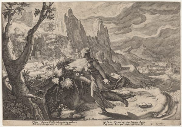 Thisbe Frightened by the Lion