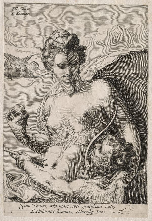 Three Goddesses: Venus and Cupid