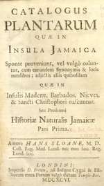 Catalogus plantarum Jamaica (Prodromus)