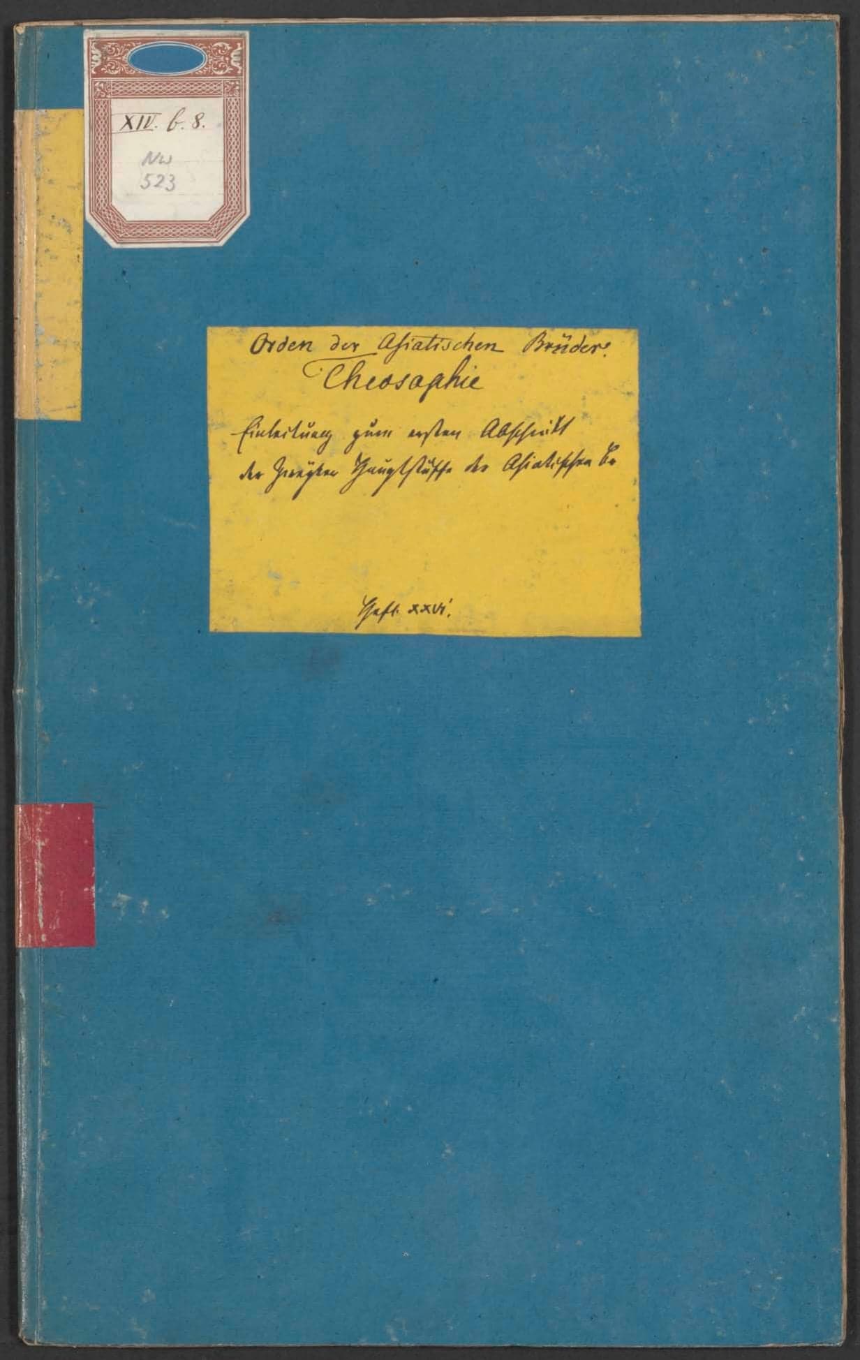 Theosophie : Einleitung zum ersten Abschnitt der zweiten Hauptstuffe der Asiatischen Brüder