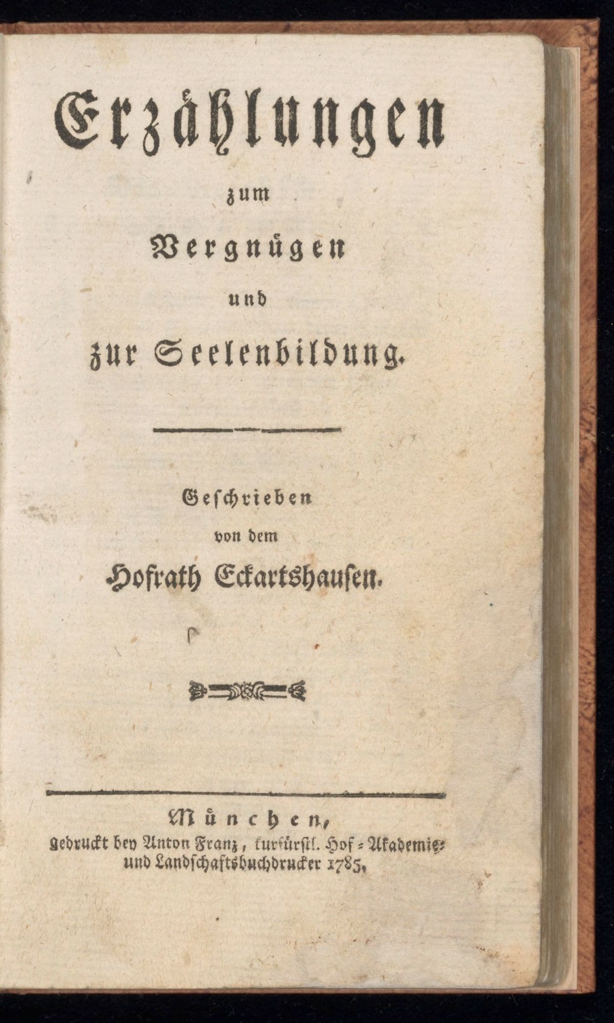 Erzählungen zum Vergnügen und zur Seelenbildung