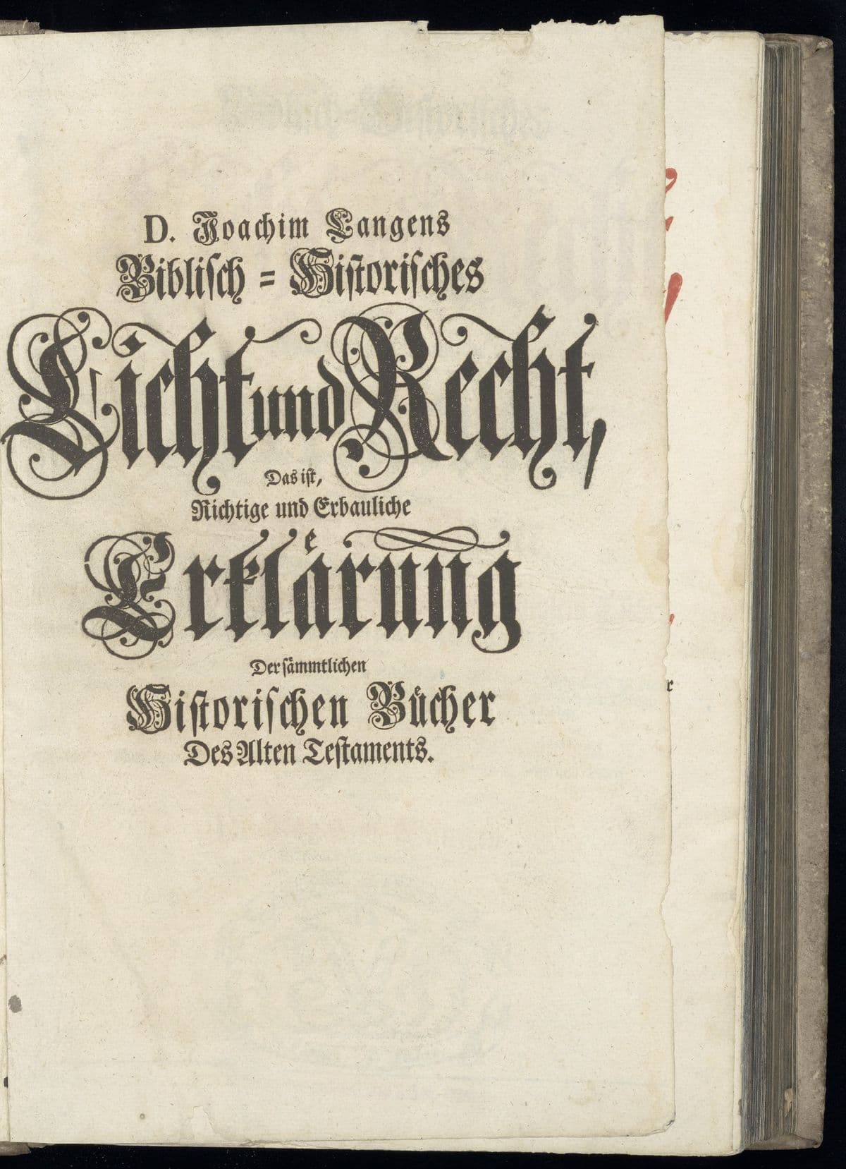 Biblisch-historisches Licht und Recht