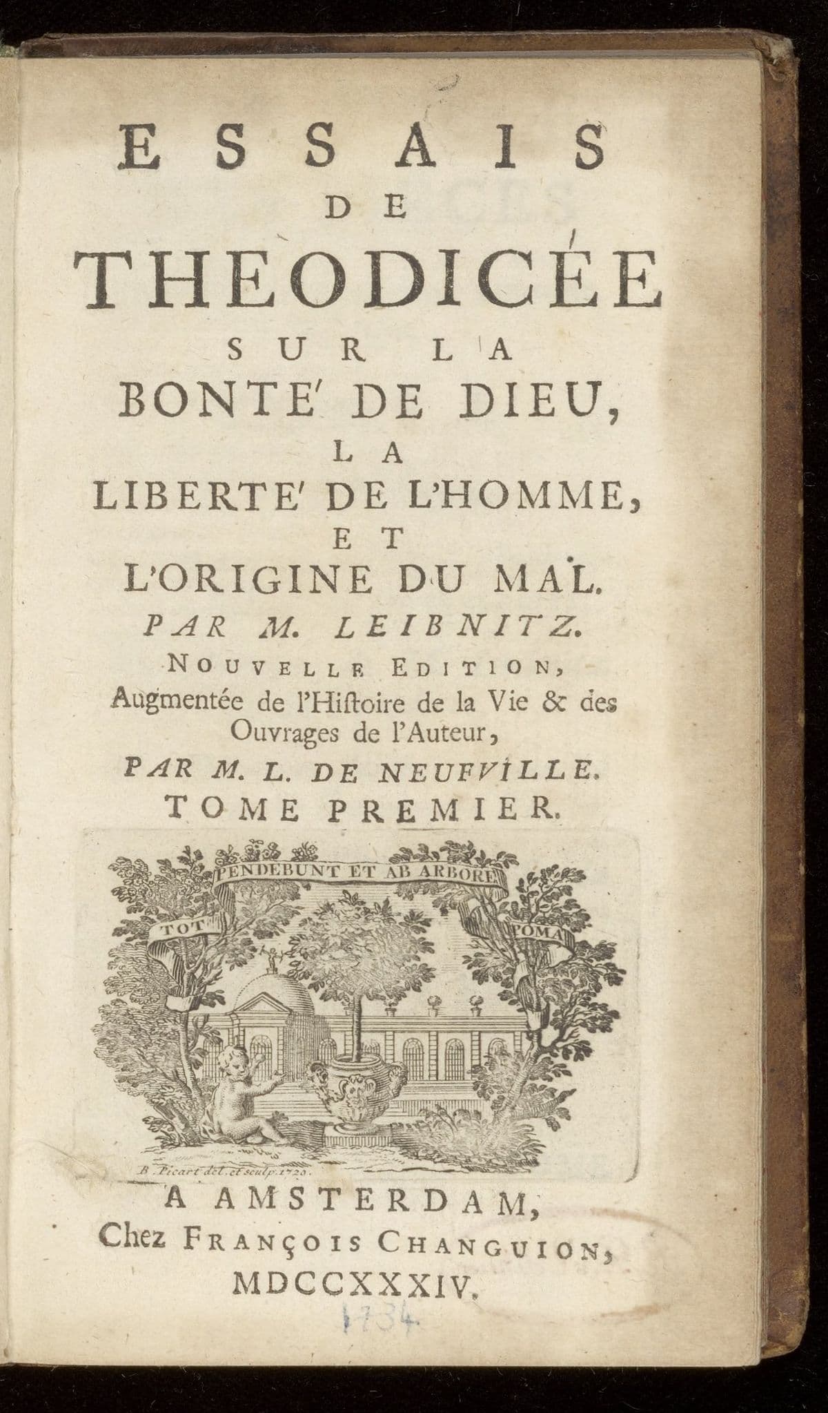 Essais de theodicée sur la bonté de Dieu