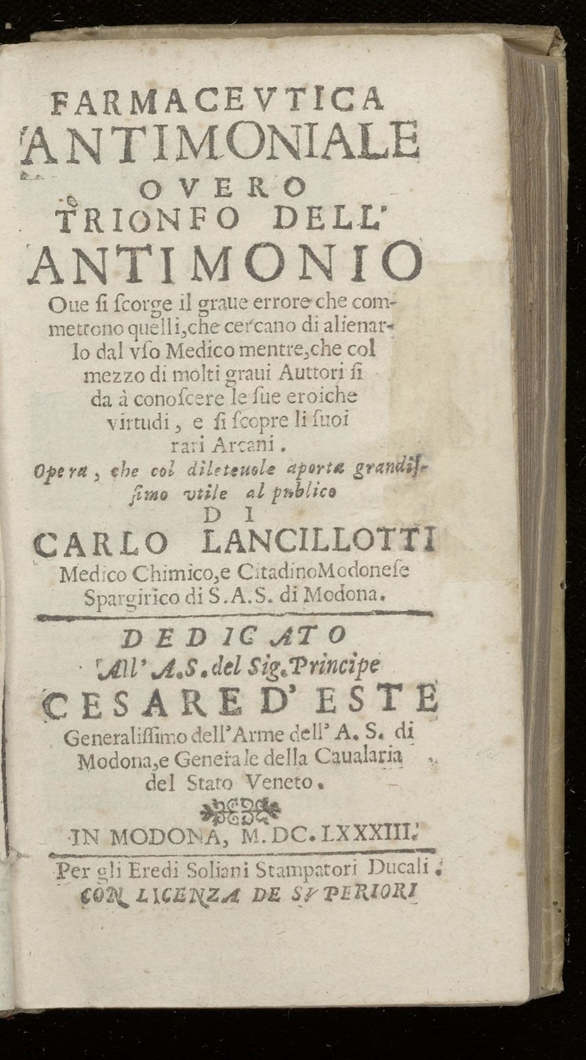 Farmaceutica antimoniale