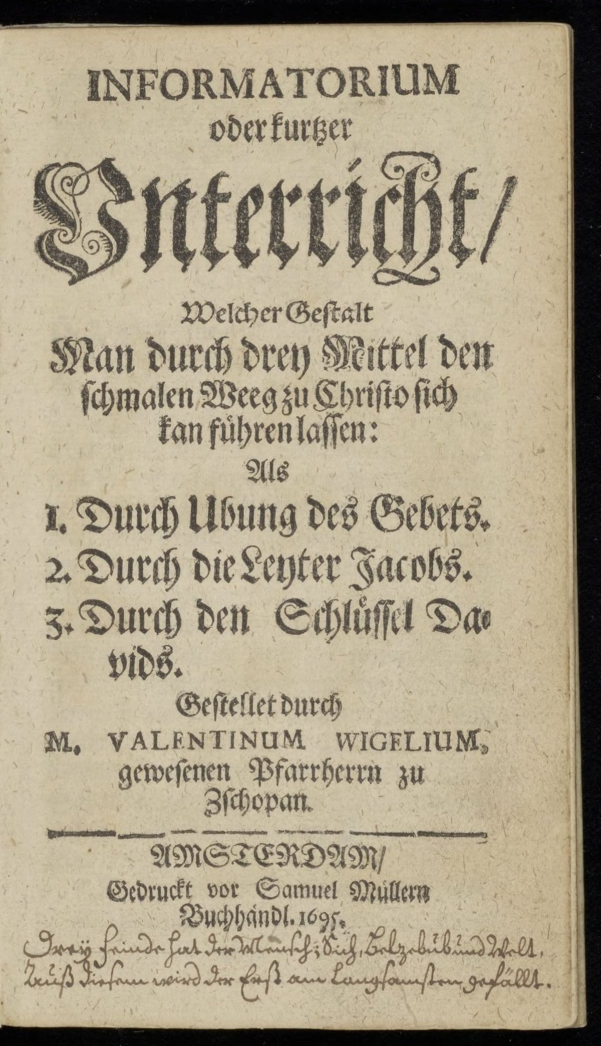 Informatorium oder kurzer Unterricht