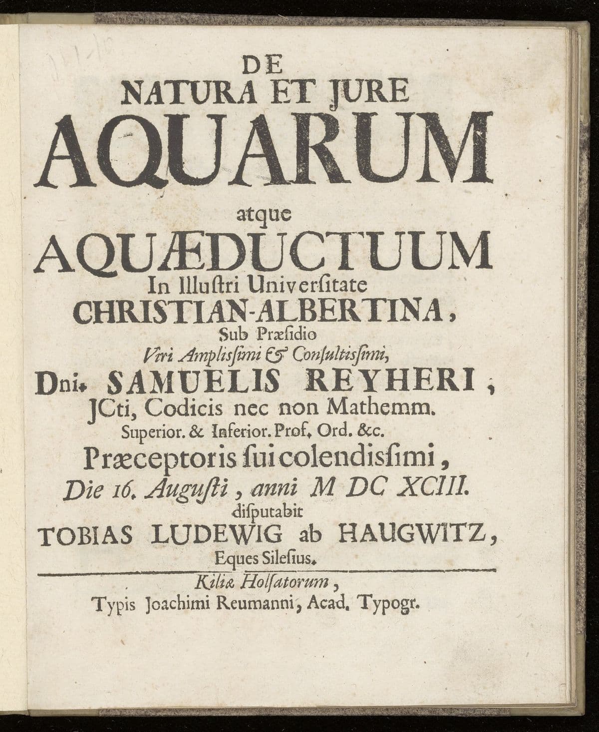 De natura et jure aquarum