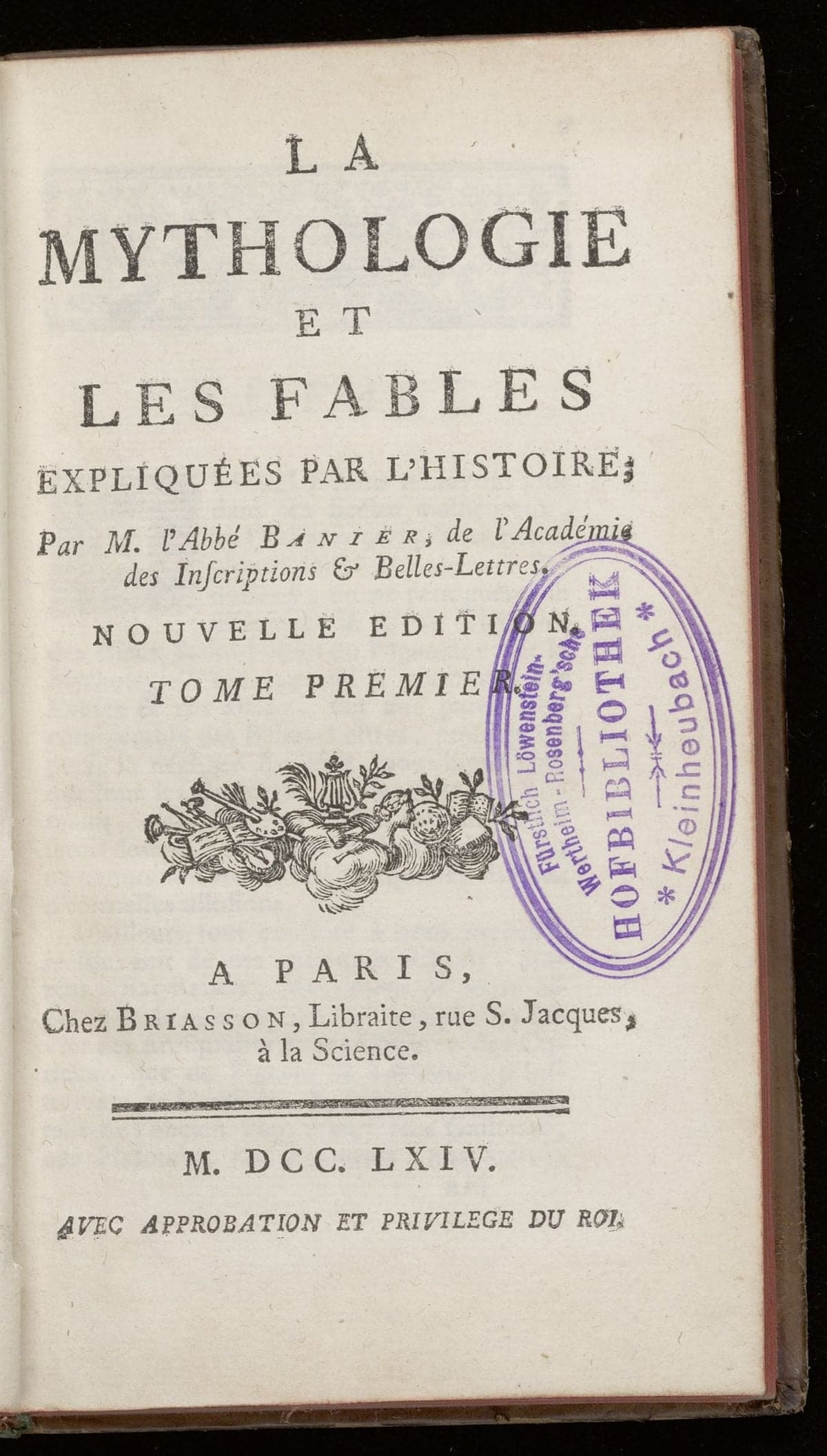 La mythologie et les fables expliquées par l'histoire
